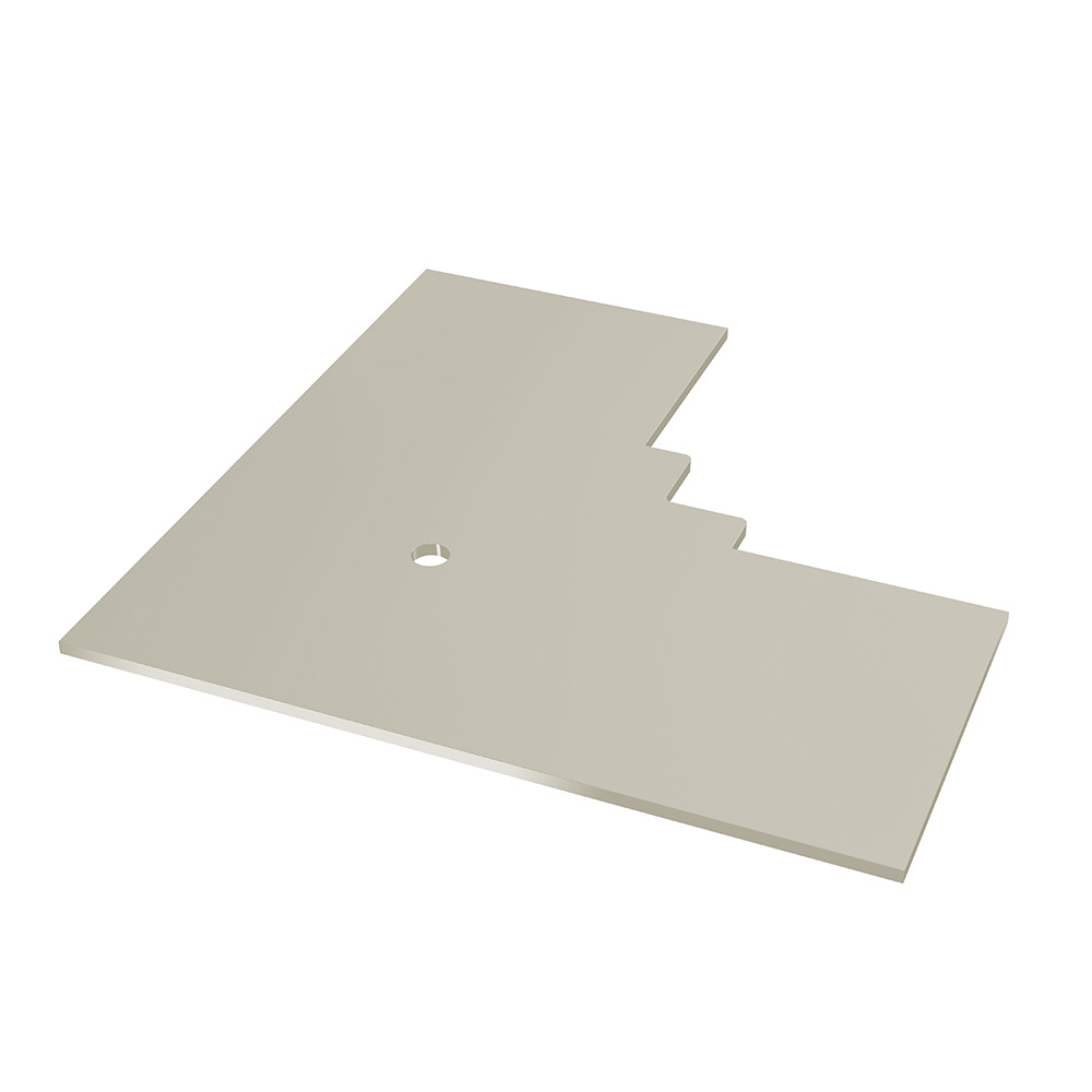 Coastline Internal 90° Corner End Closer Oyster White 1013