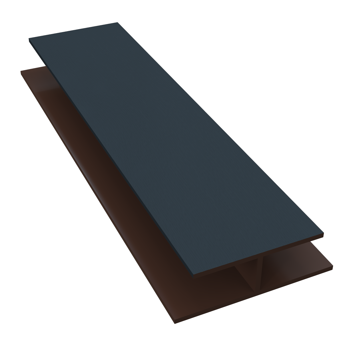 H' Trim Soffit Joiner x 5m Anthracite Grained