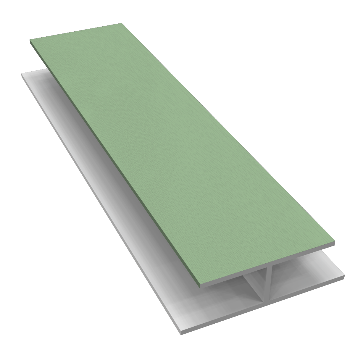 H' Trim Soffit Joiner x 5m Chartwell Green