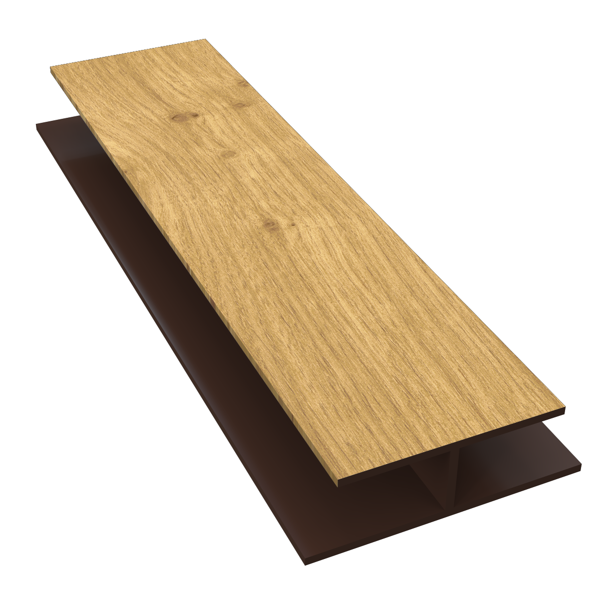 H' Trim Soffit Joiner x 5m Irish Oak