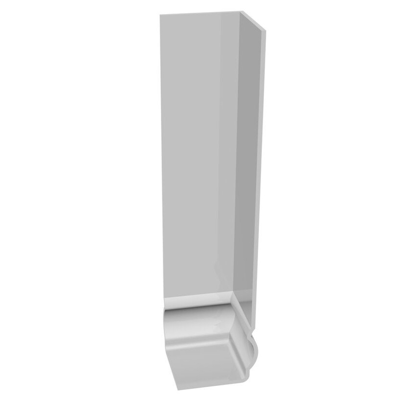 600mm Ogee Double External Corner White
