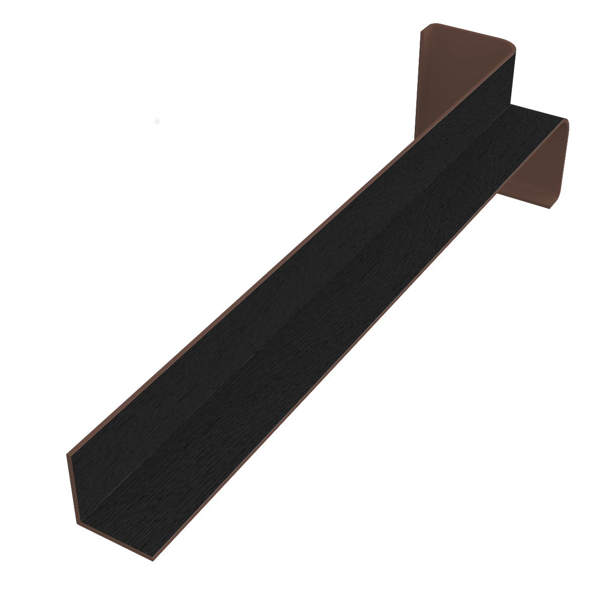 300mm Internal Corner Black Ash