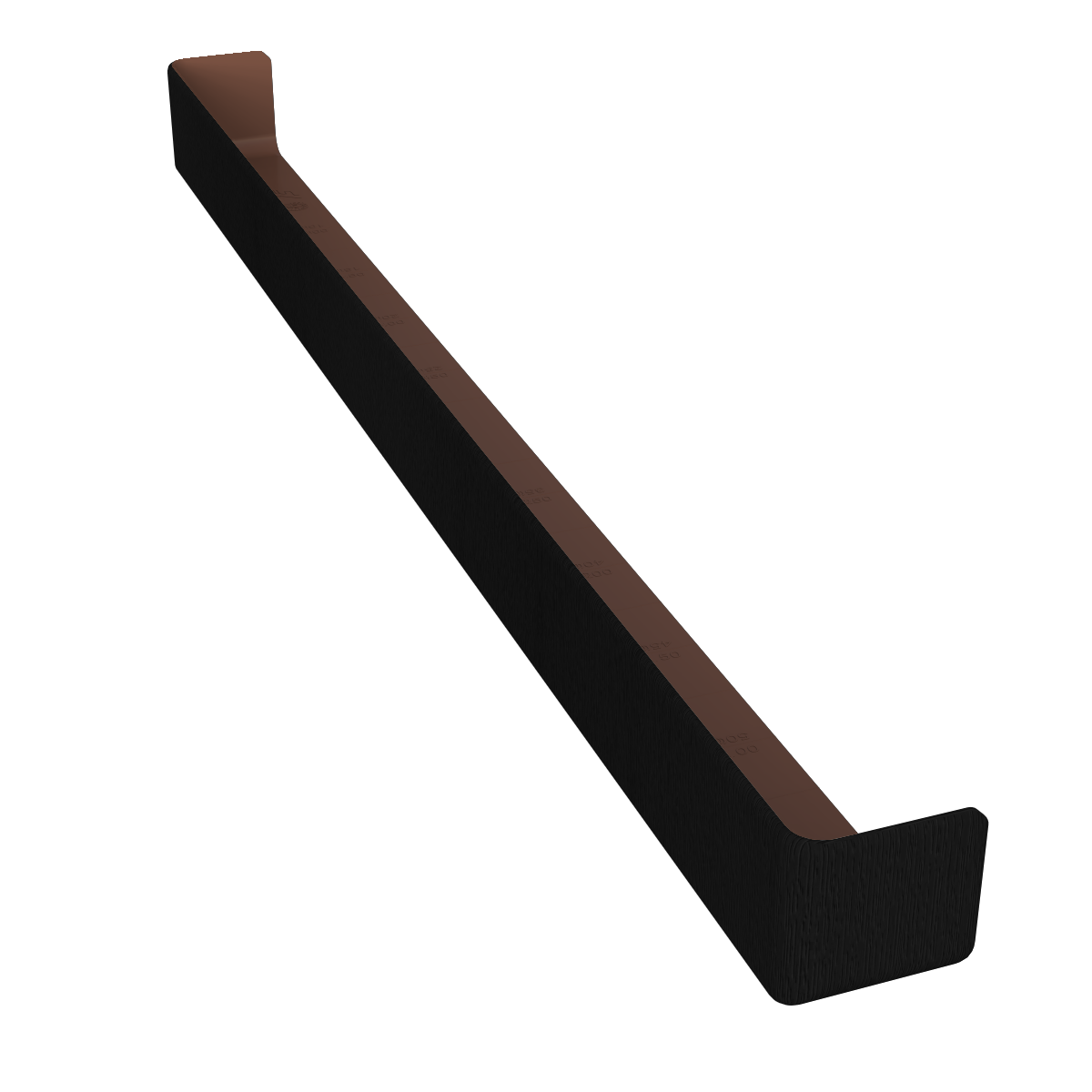 600mm Double External Corner Black Ash
