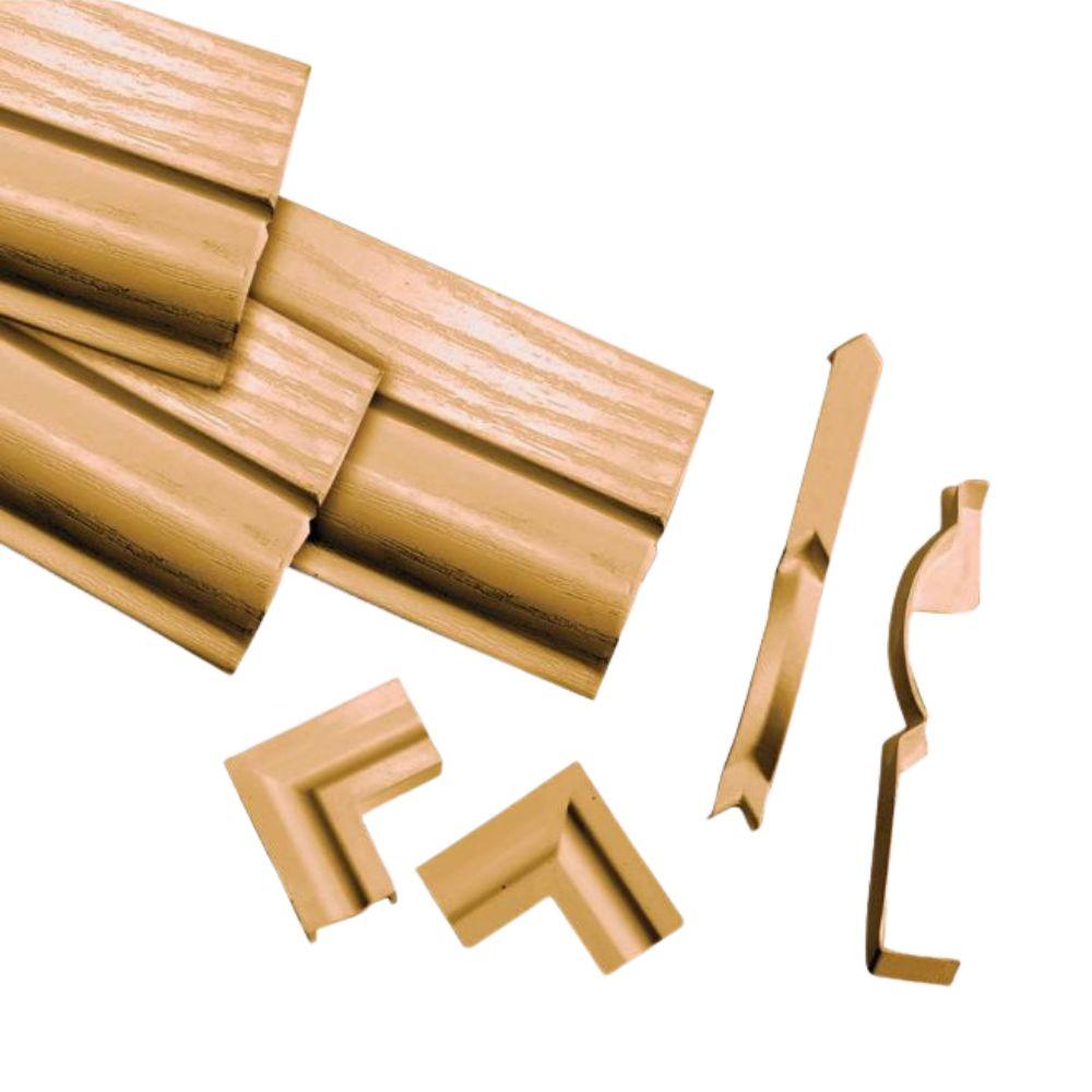 60mm Ogee Single Door Architrave Kit English Oak
