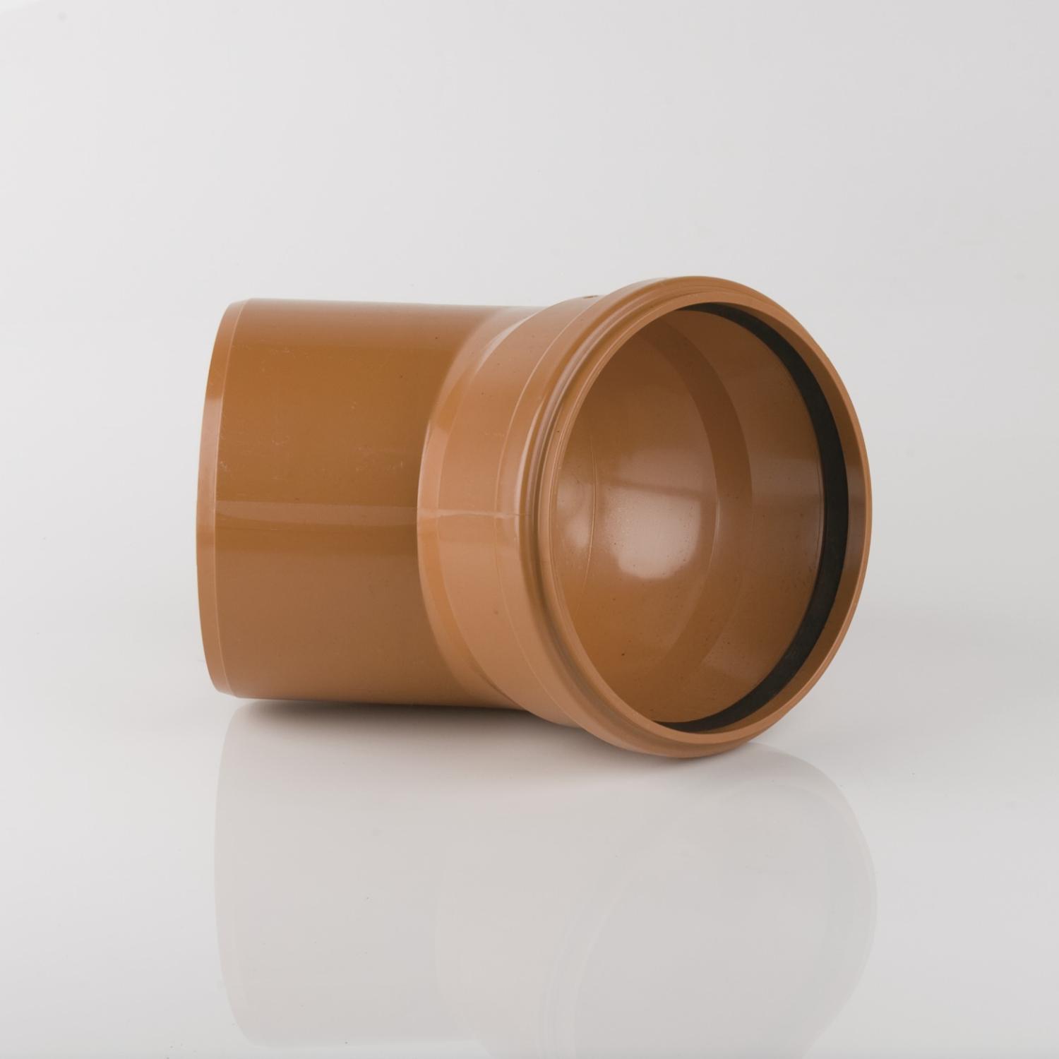 135° Single Socket Bend 200mm Terracotta