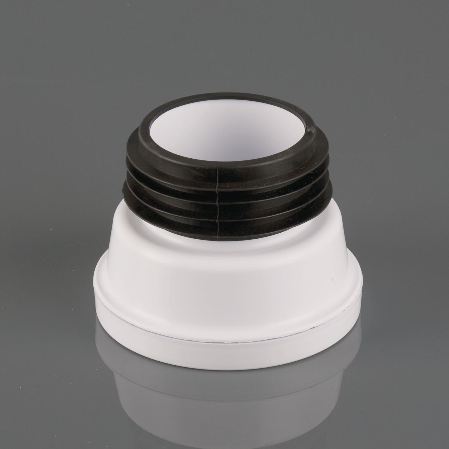 110mm Straight WC Adaptor White