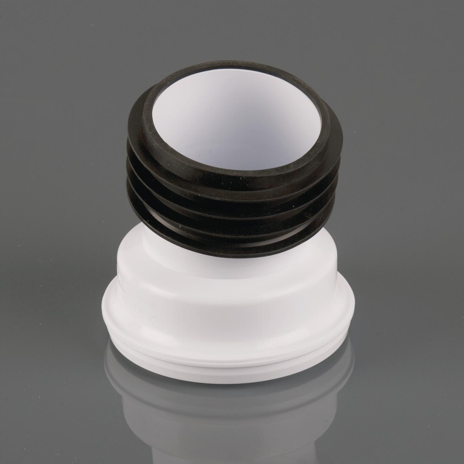 14° Angled Pan Connector White
