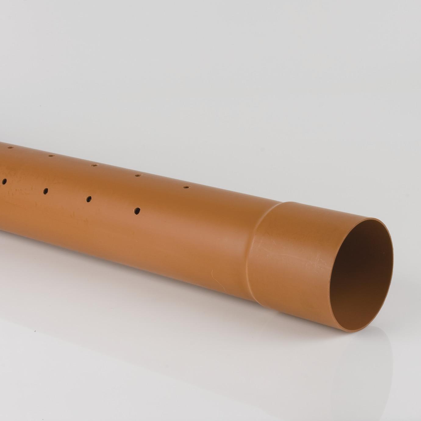 6m x 200mm BS Blown Socket Perforated Pipe