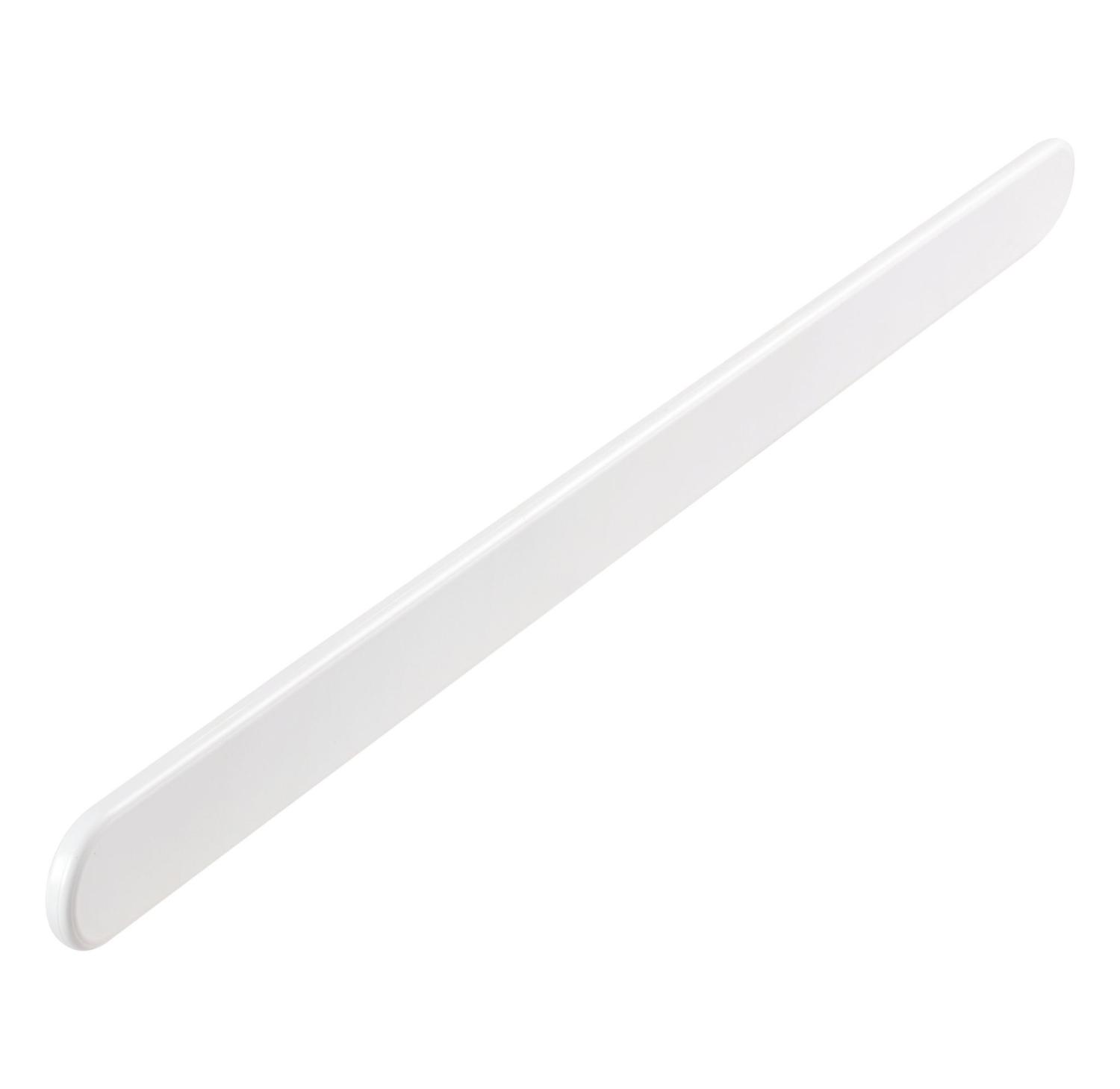 500mm Bullnose End Cap Double End White