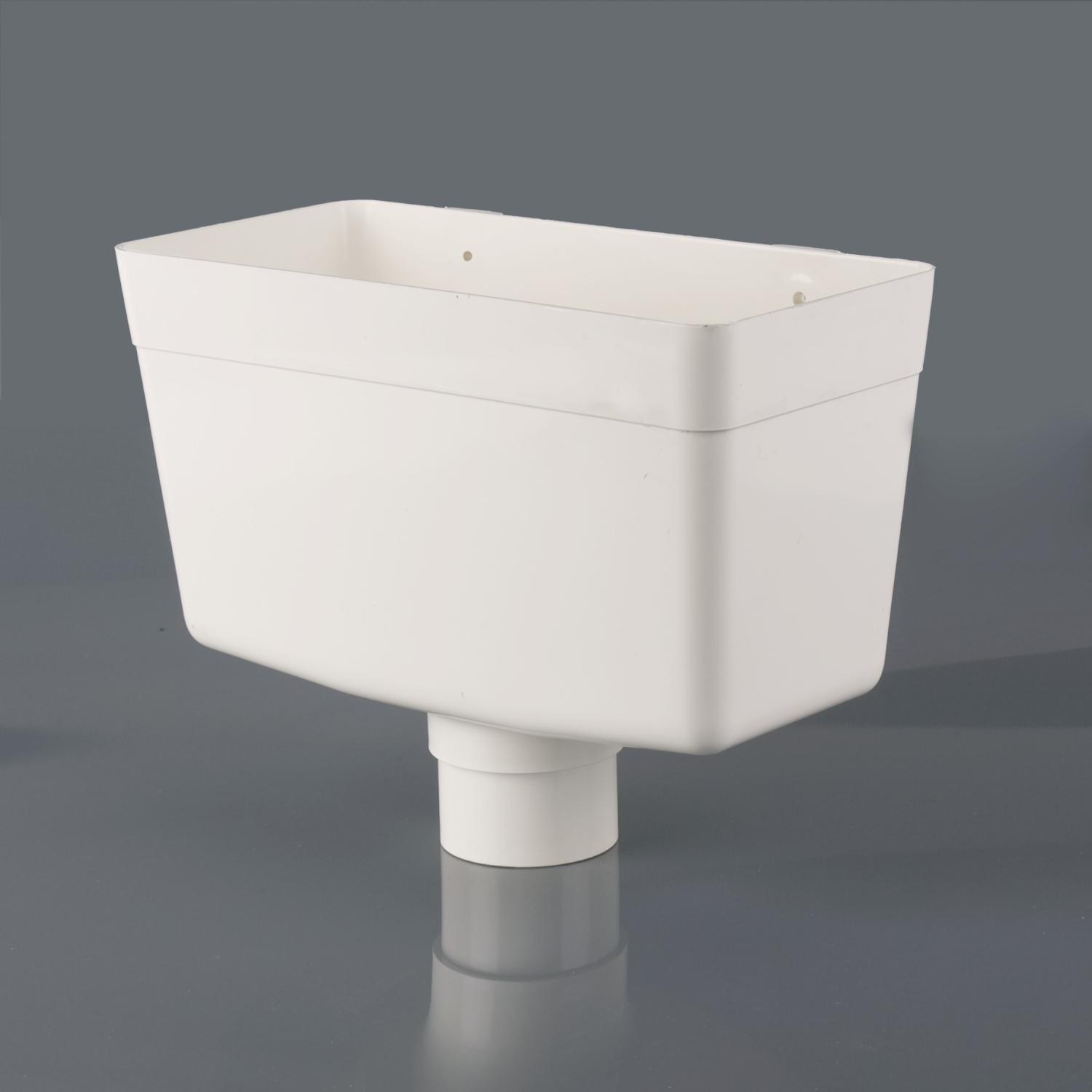 Universal Downpipe Hopper Head White