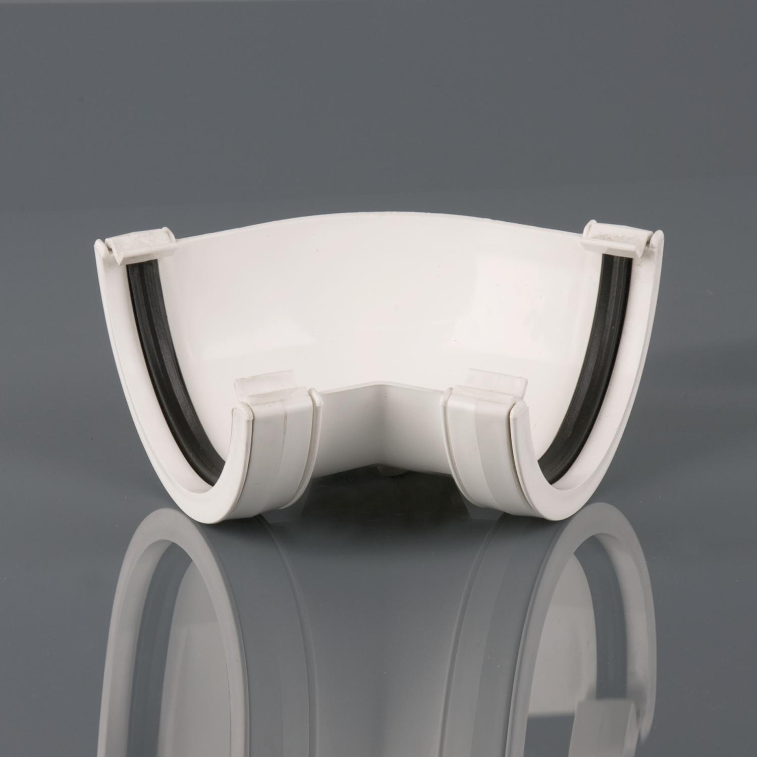 135° Gutter Angle Roundstyle White