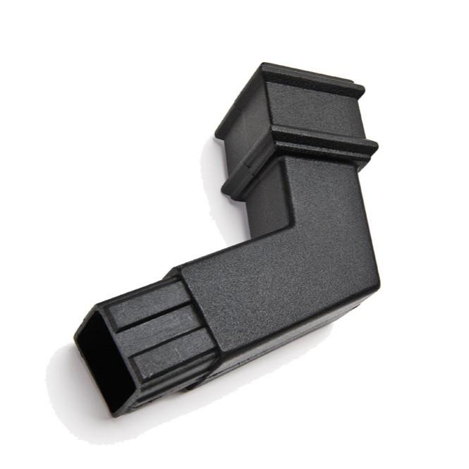 135° Spigot Offset 65mm Sq. C/Iron Style Black