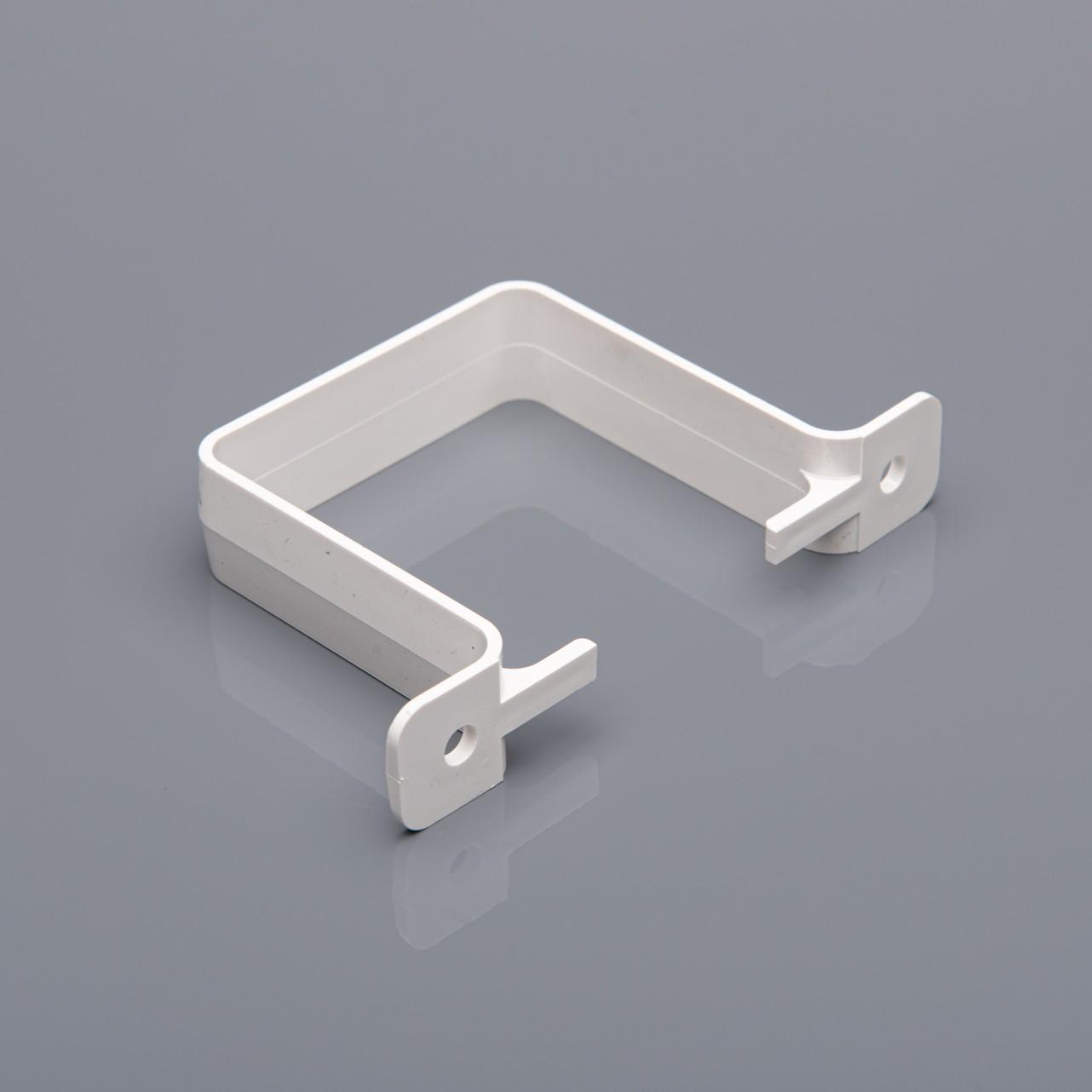 Pipe Bracket 65mm Square (Close Fit) White