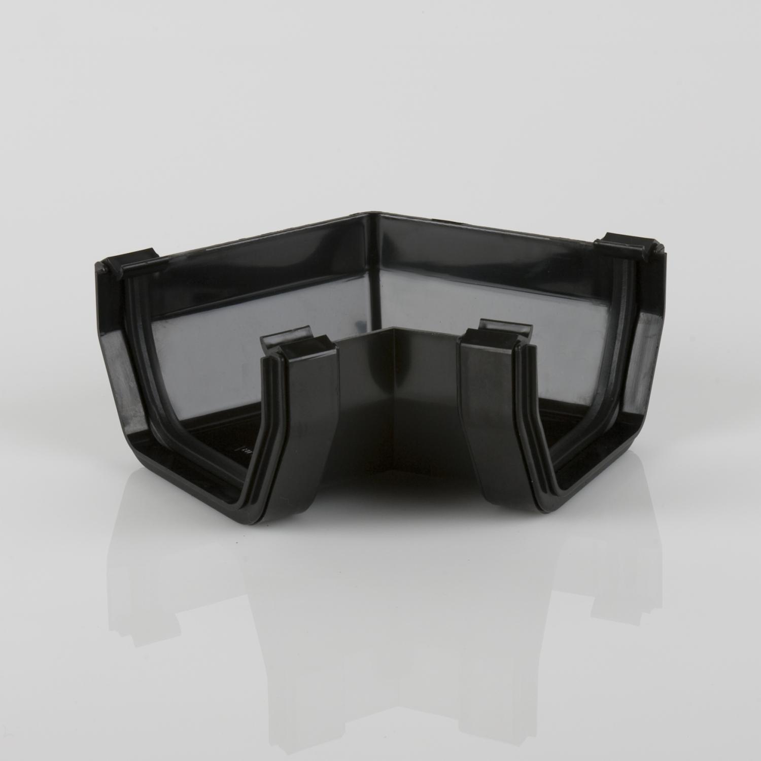 120° Gutter Angle Squarestyle Black