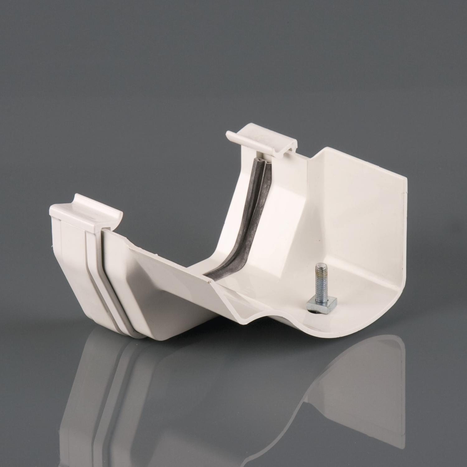 Squarestyle To R/H Ogee Gutter White