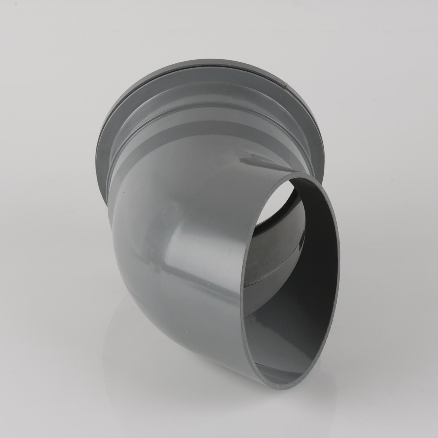 112.5° Downpipe Shoe 160mm Grey