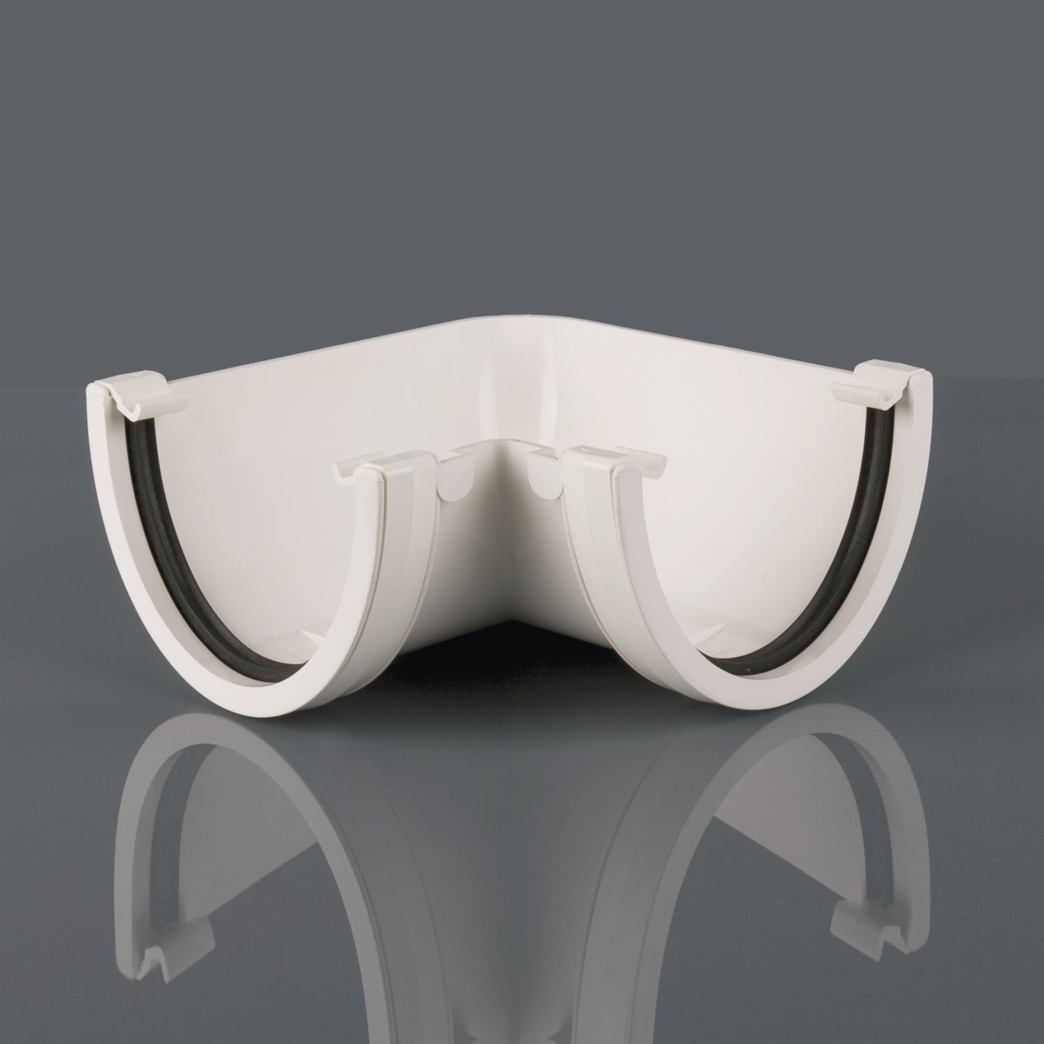 90° Gutter Angle Deepstyle White