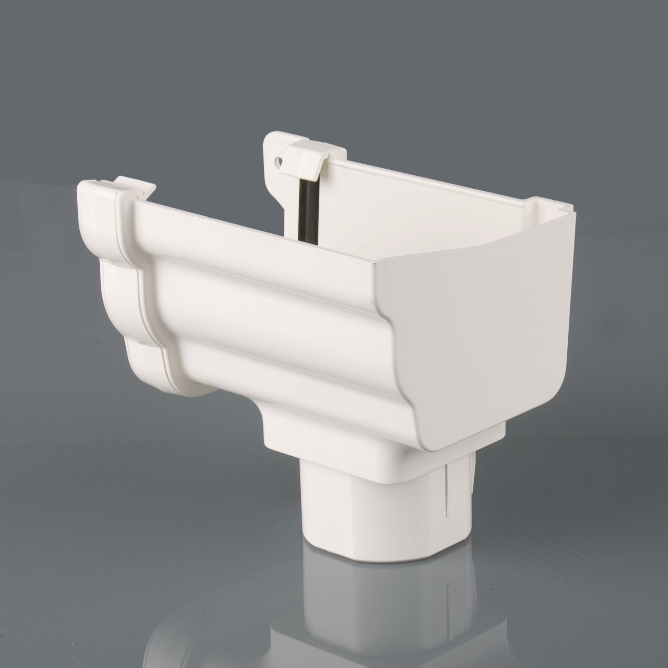 R/H Stopend Outlet Prostyle White