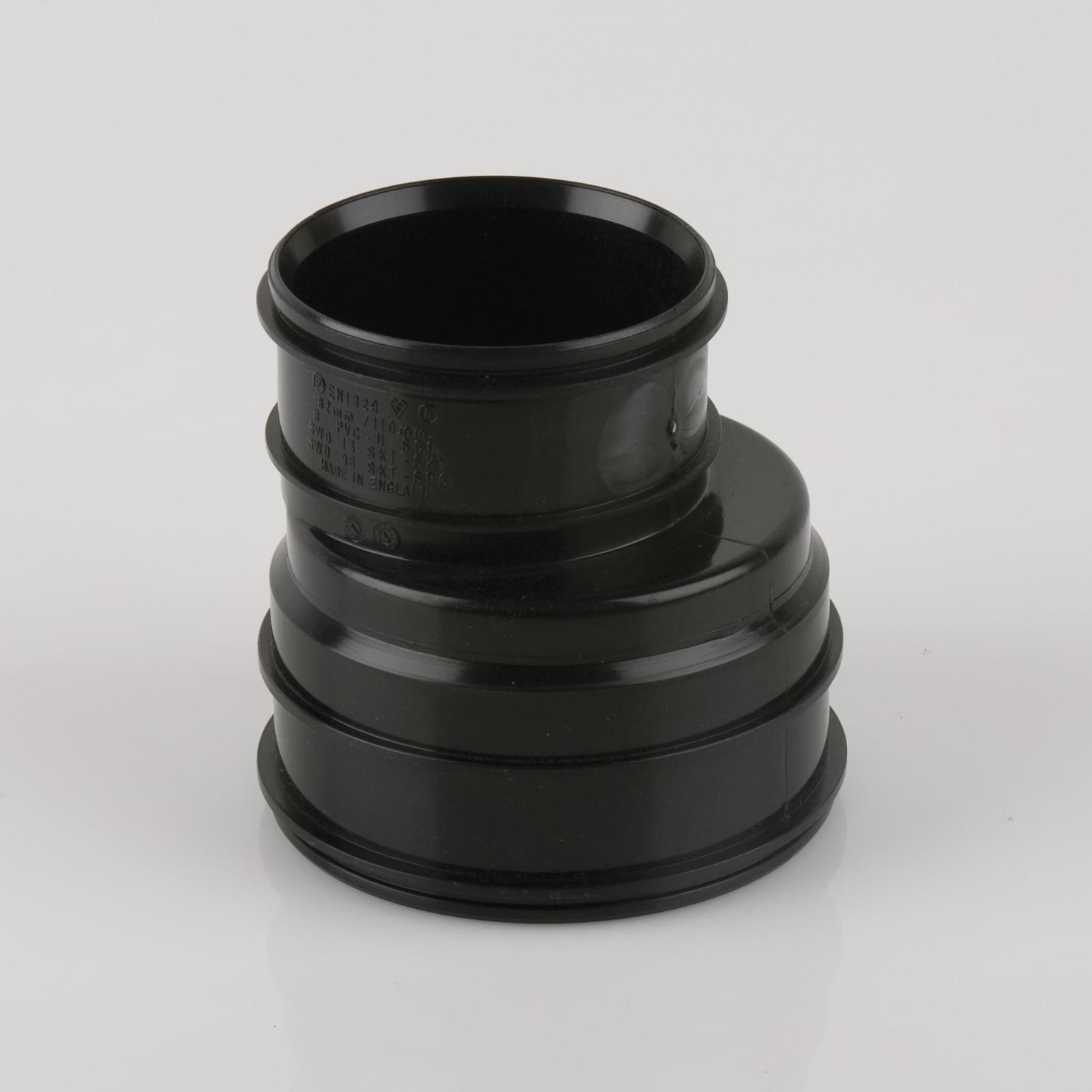 110mm x 82.4mm Reducer Single Socket Black