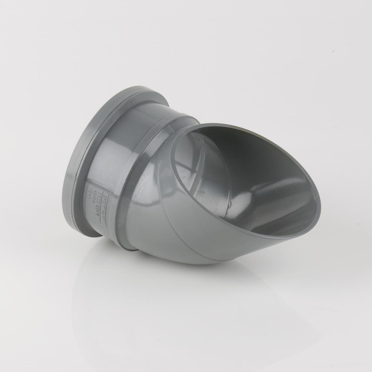 112.5° Downpipe Shoe 110mm Grey