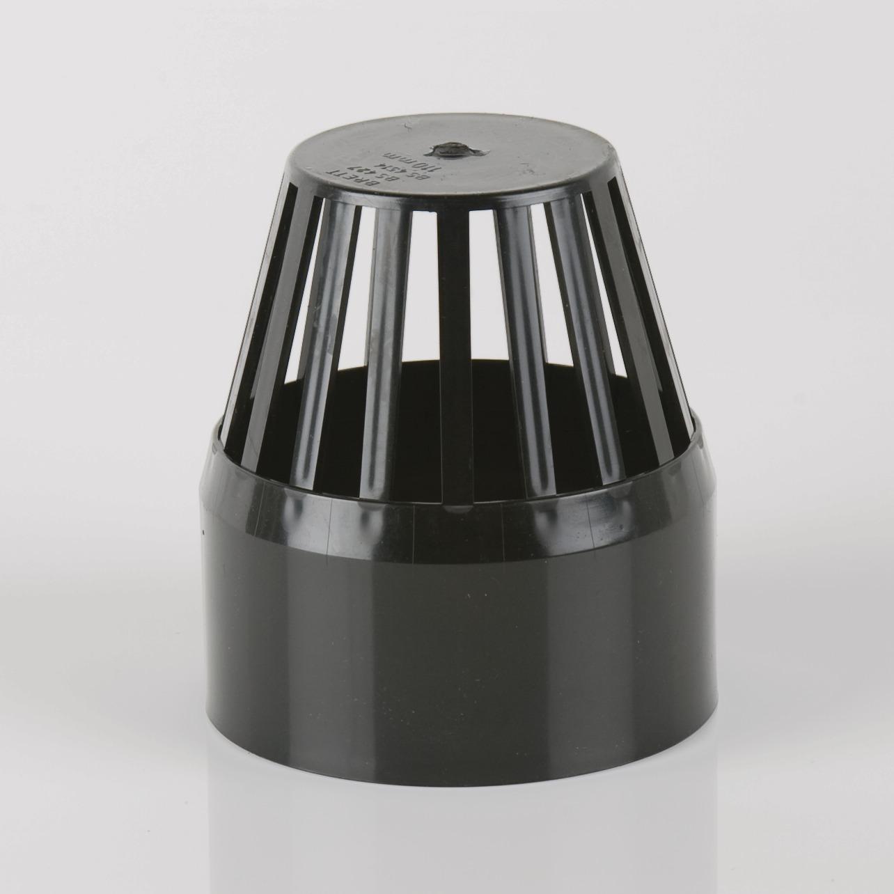 Vent Cowl 110mm Soil Black