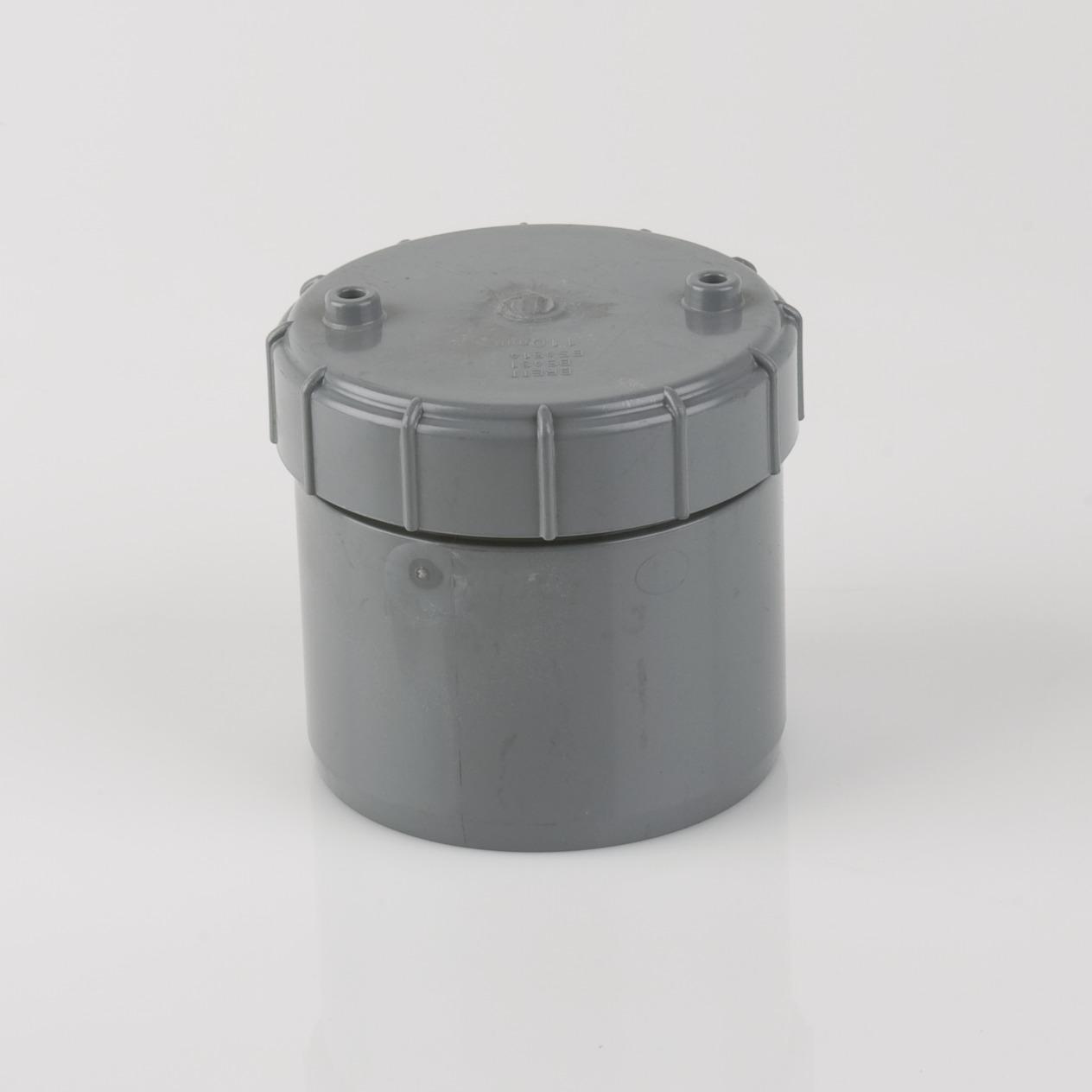 Access Cap 110mm Soil Grey