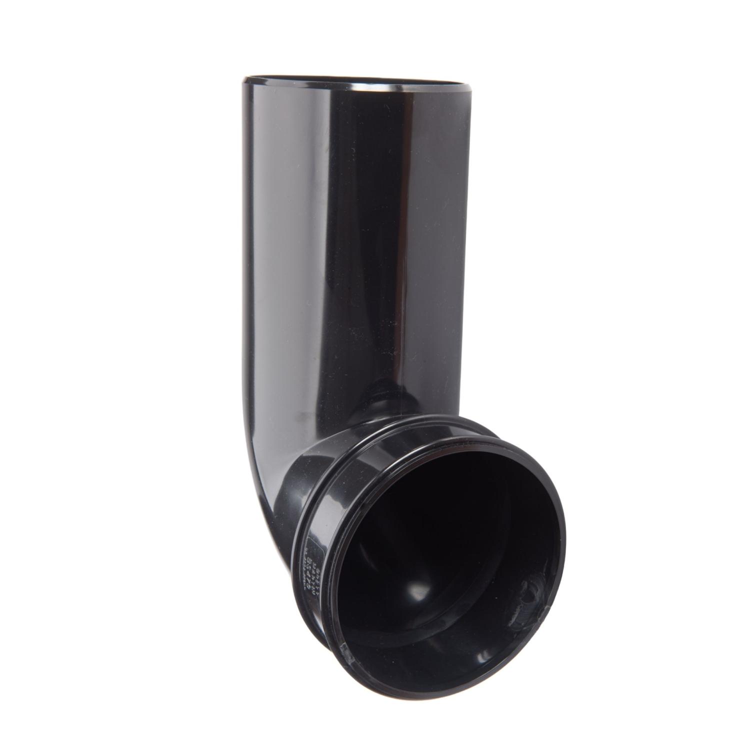 92.5° Long Spigot Bend 110mm Soil Black