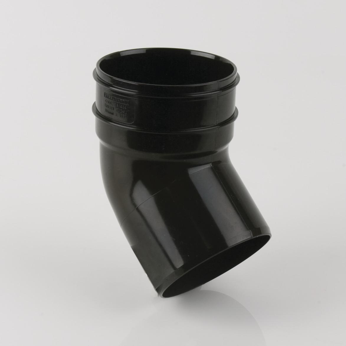 135° Single Socket Bend 110mm Soil Black