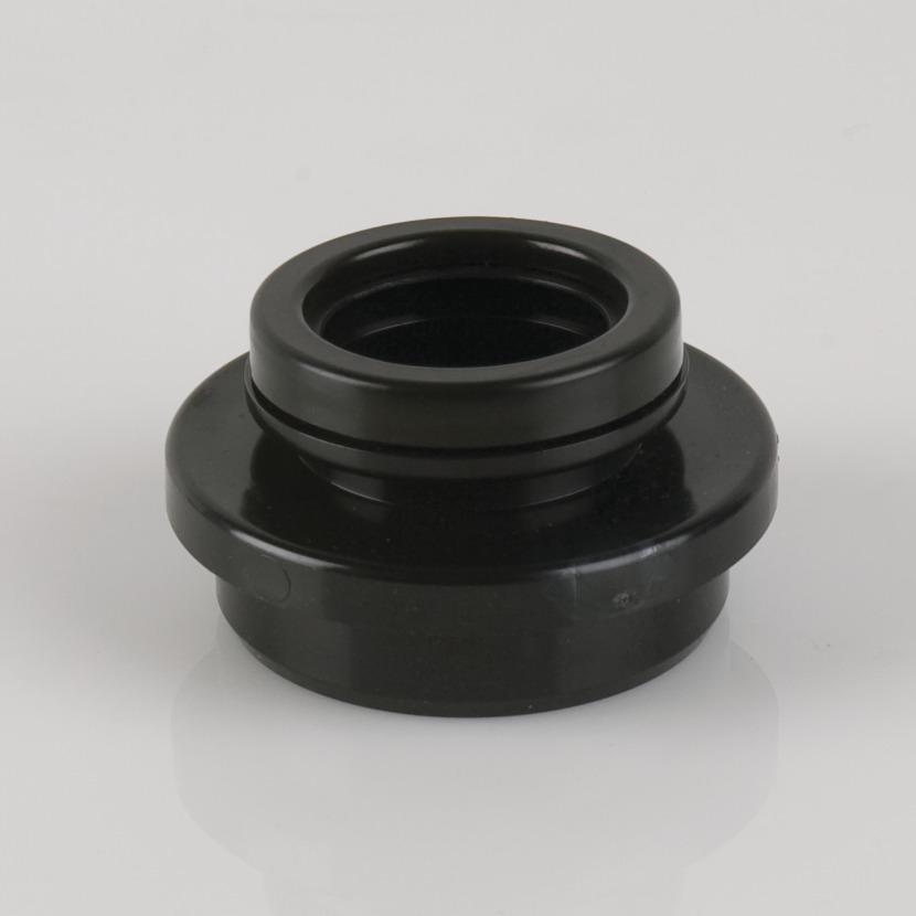 32mm x 2.5° Angled Ring Sealed Waste Adaptor Black