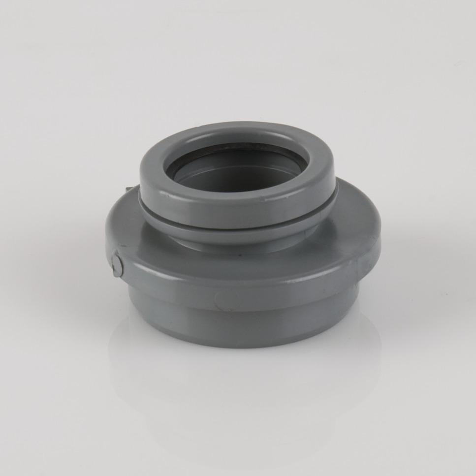 32mm x 2.5° Angled Ring Sealed Waste Adaptor Grey