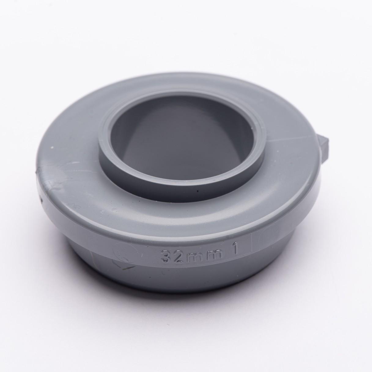 32mm x 2.5° Angled Solvent Weld Waste Adaptor Grey