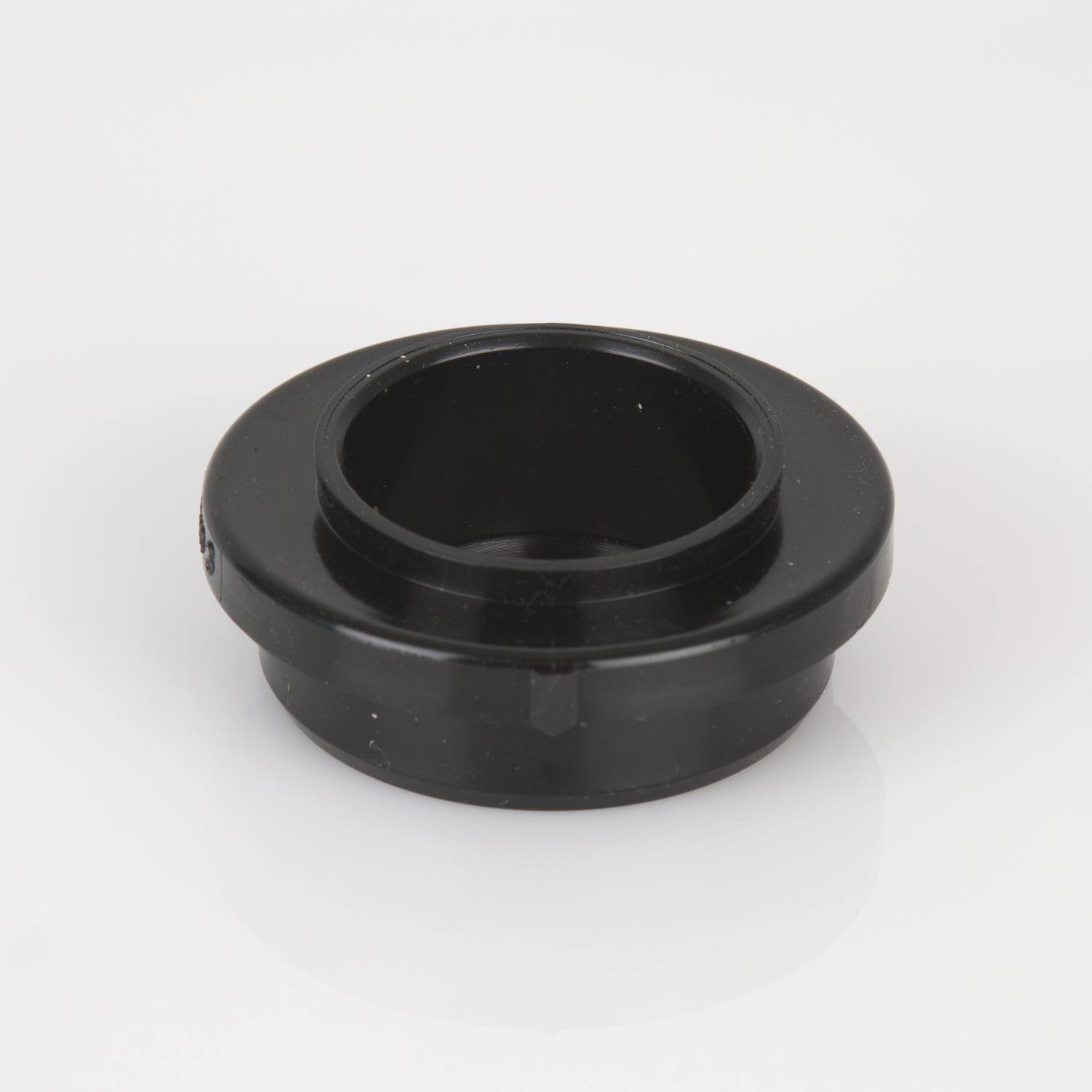 40mm x 2.5° Angled Solvent Weld Waste Adaptor Black
