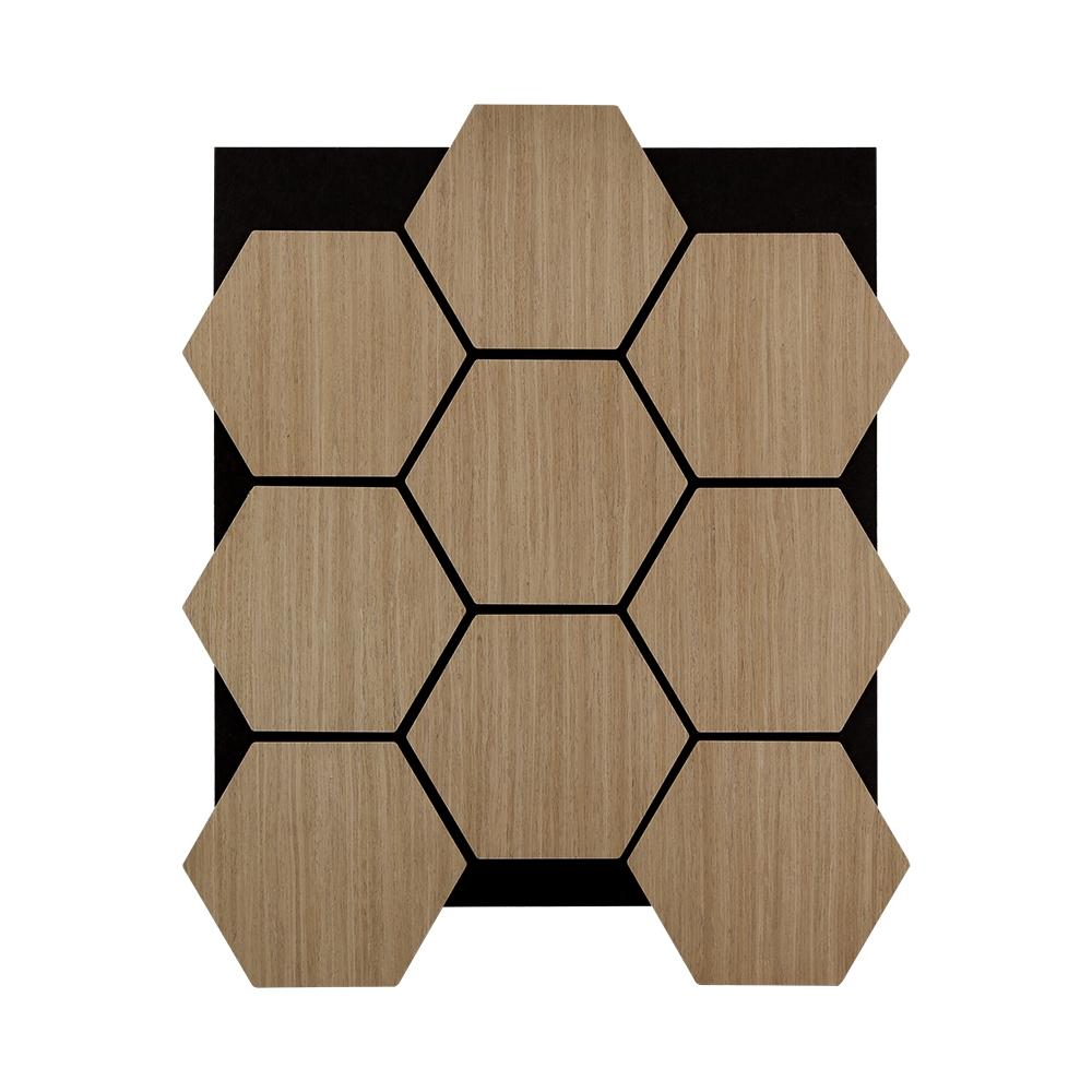 Acoustic Honeycomb Tile 660 x 810 x 18mm Beech