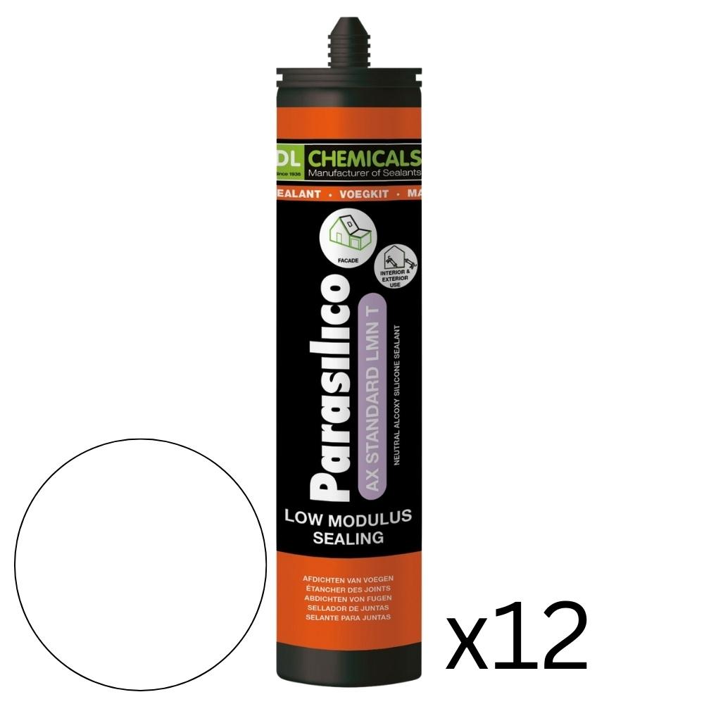 Parasilico AX Standard Low Modulus Silicone 300ml White Box of 12