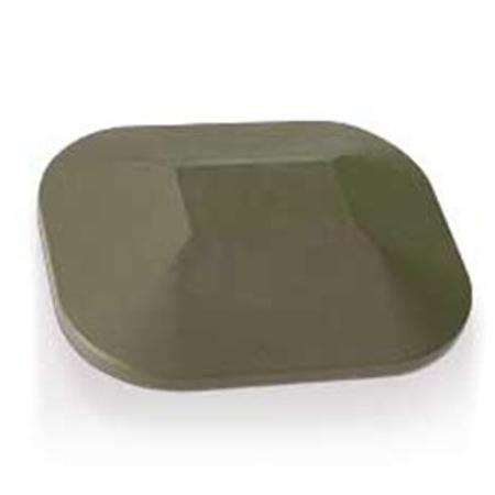 Flat Post Cap 110 x 90mm Graphite