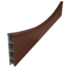 Fence Concave Top (8') 2438 x 180mm Walnut