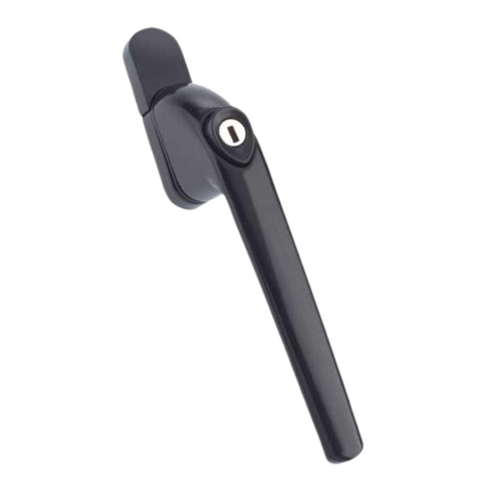 Mila Hero Inline Espag Window Handle 40mm Black