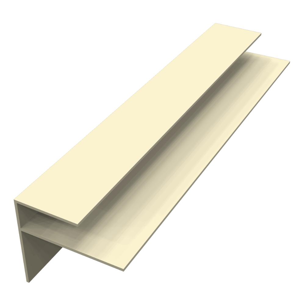 Wall Trim / F Section x 5m Colourmax Pale Gold