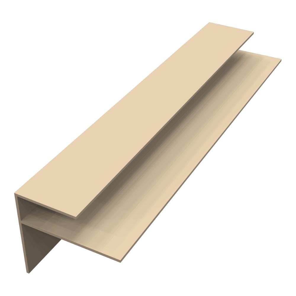Wall Trim / F Section x 5m Colourmax Sable