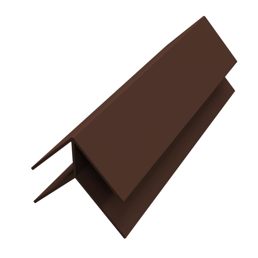External Corner Trim x 5m Colourmax Leather Brown