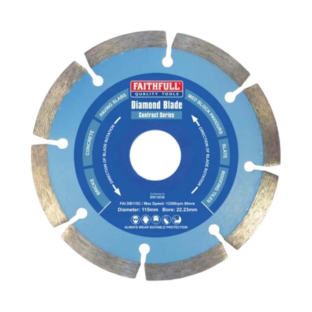 Faithfull Contract Diamond Blade 115mm