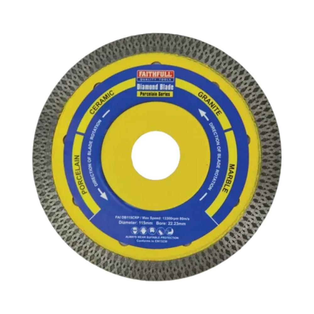 Faithfull Porcelain Diamond Blade 115mm