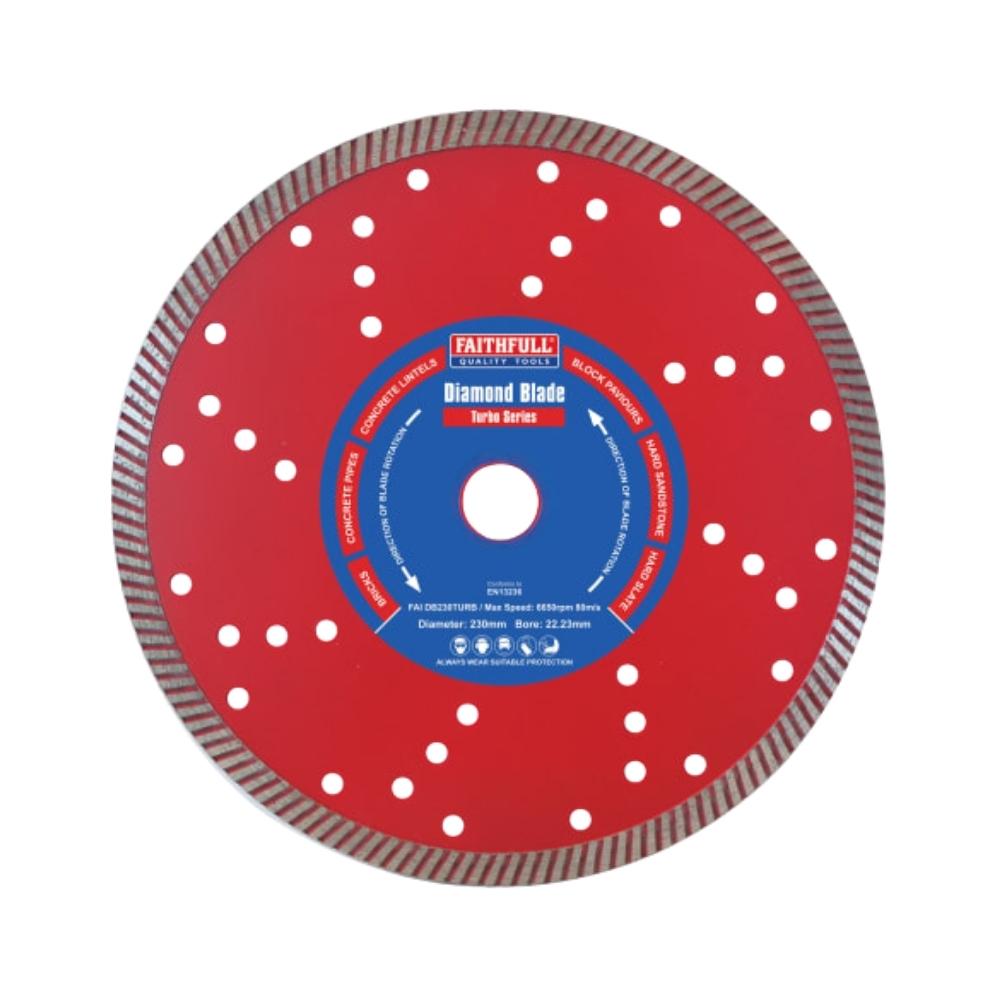 Faithfull Turbo Cut Diamond Blade 230mm x 22mm