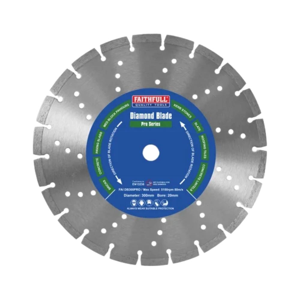 Faithfull Prof. Diamond Blade 300mm x 20mm