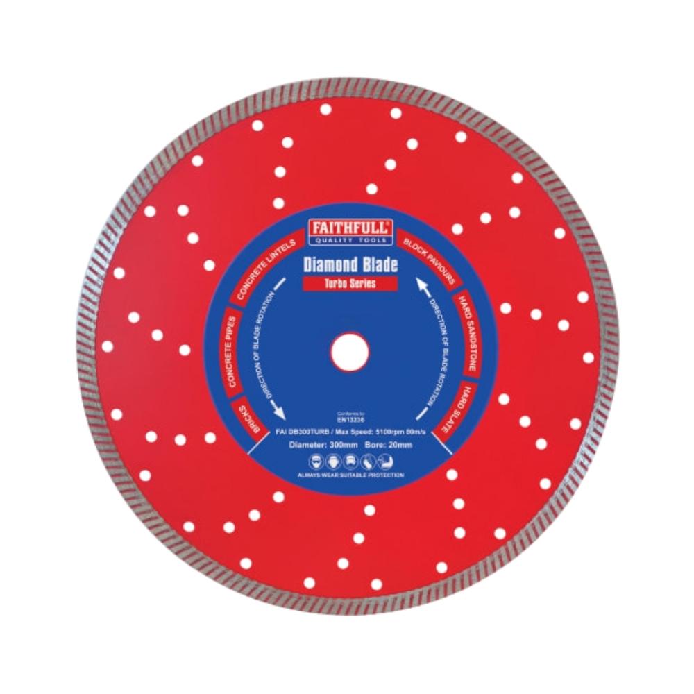 Faithfull Turbo Cut Diamond Blade 300mm x 20mm