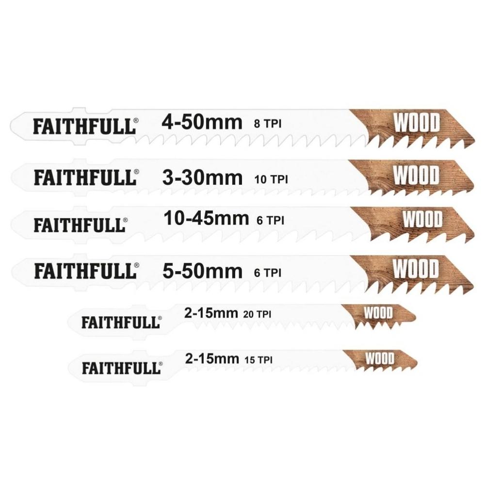 Faithfull Jigsaw Blade Set 10 Piece Assorted