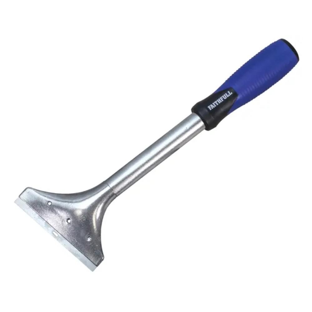 Faithfull Soft Grip 4in Long Handle Heavy Duty Scraper