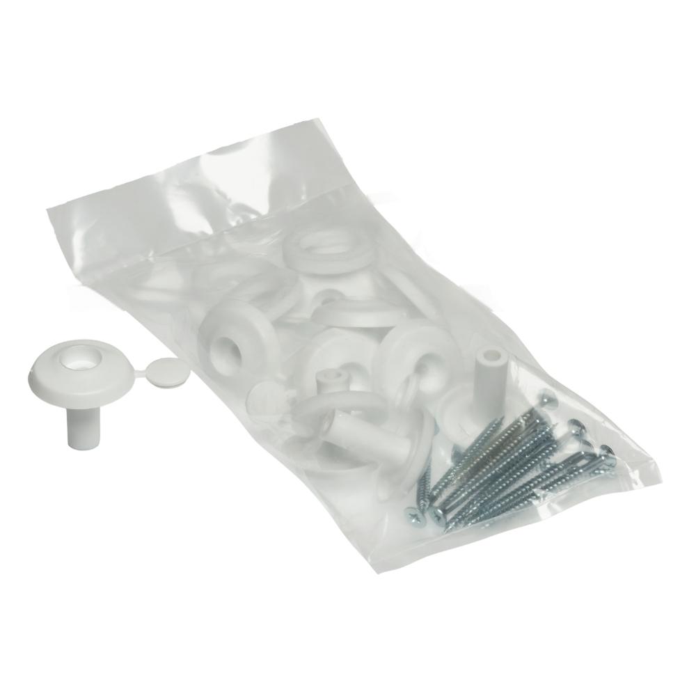 32mm Fixing Buttons (Pk 10) White