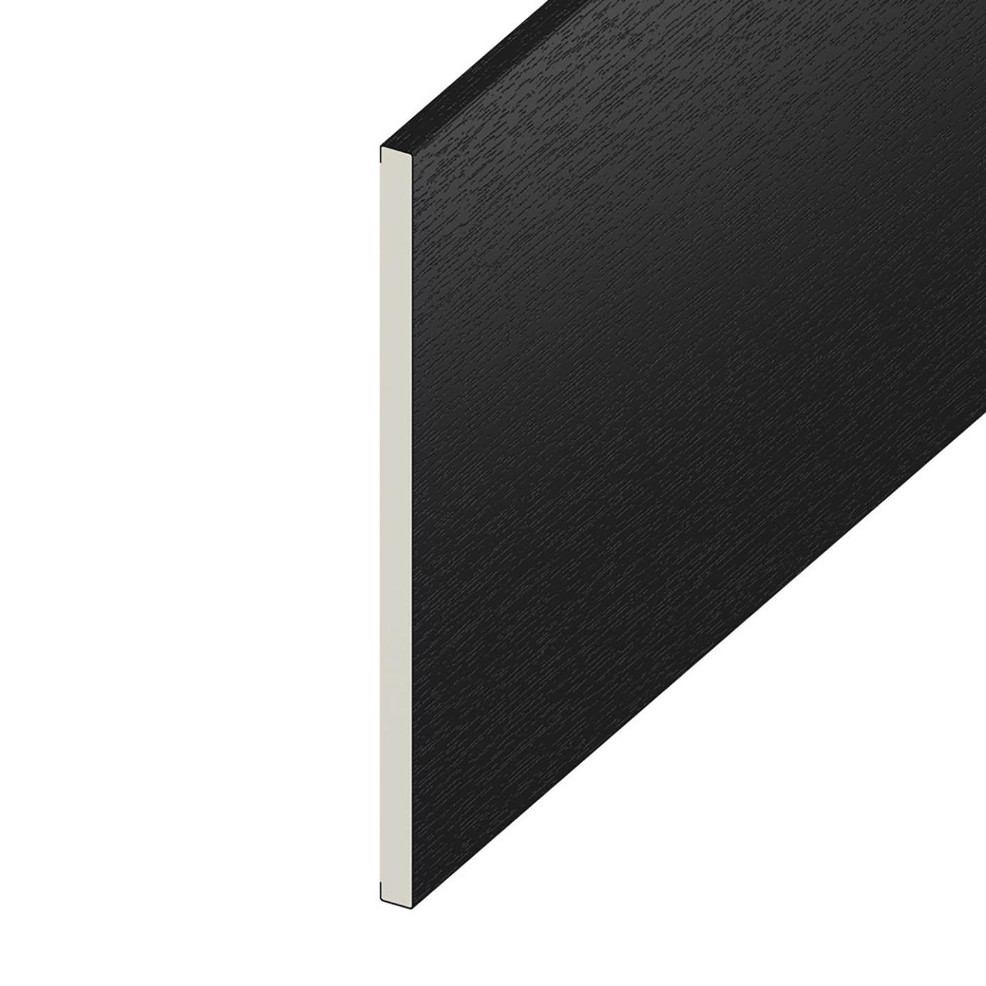 175mm x 9mm Flat Board x 5m Black Ash