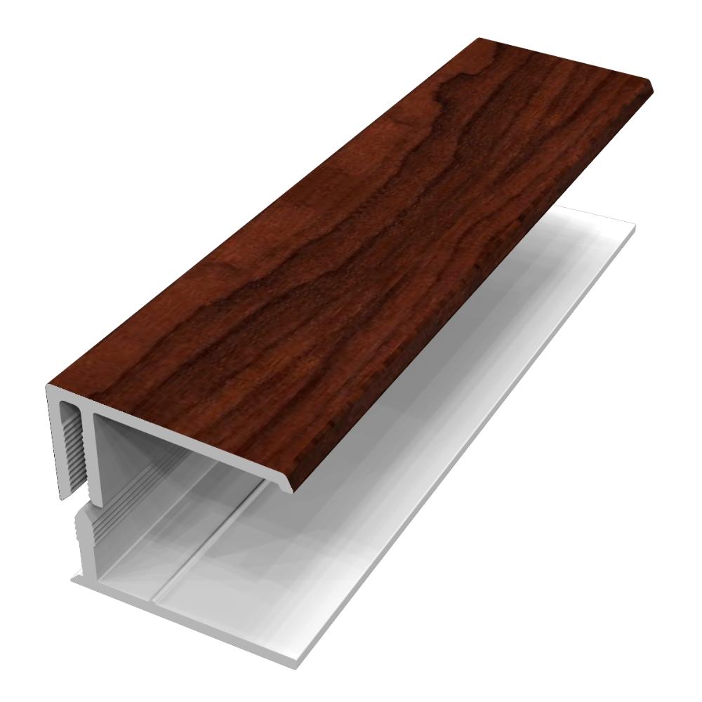 2 Part Universal Edge Trim x 3m Rosewood